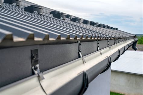 metal roof overhang gutters